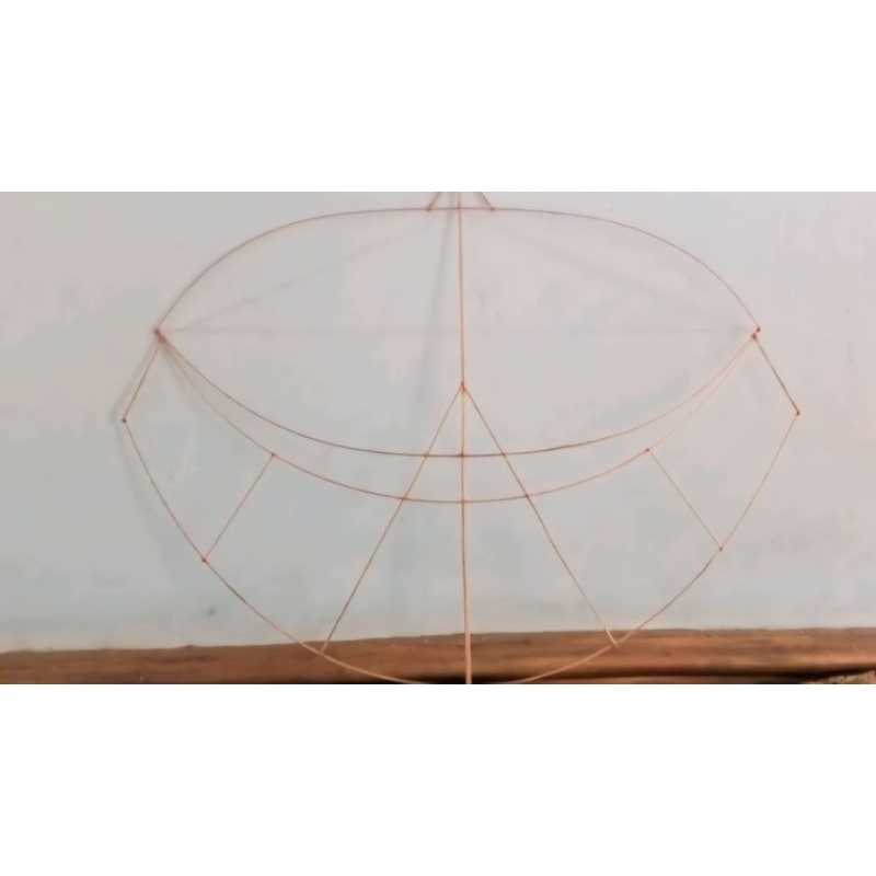 Kerangka layangan Pegon. 1 meter/100cm.