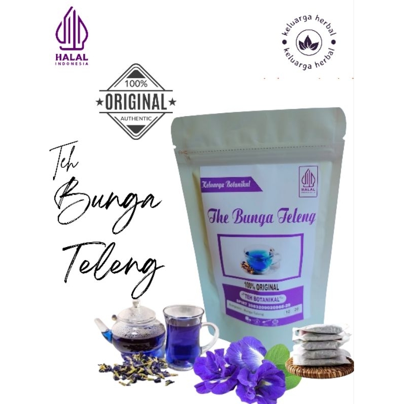 

TEH BUNGA TELANG|TELENG : BUTTERFLY LEAFTEA isi 30 dan 20 kantong teh organik siap seduh