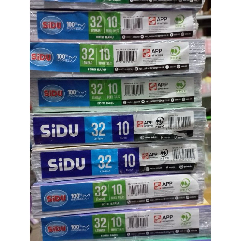 

BUKU TULIS SIDU 32 LEMBAR (PAK) isi 10 buku