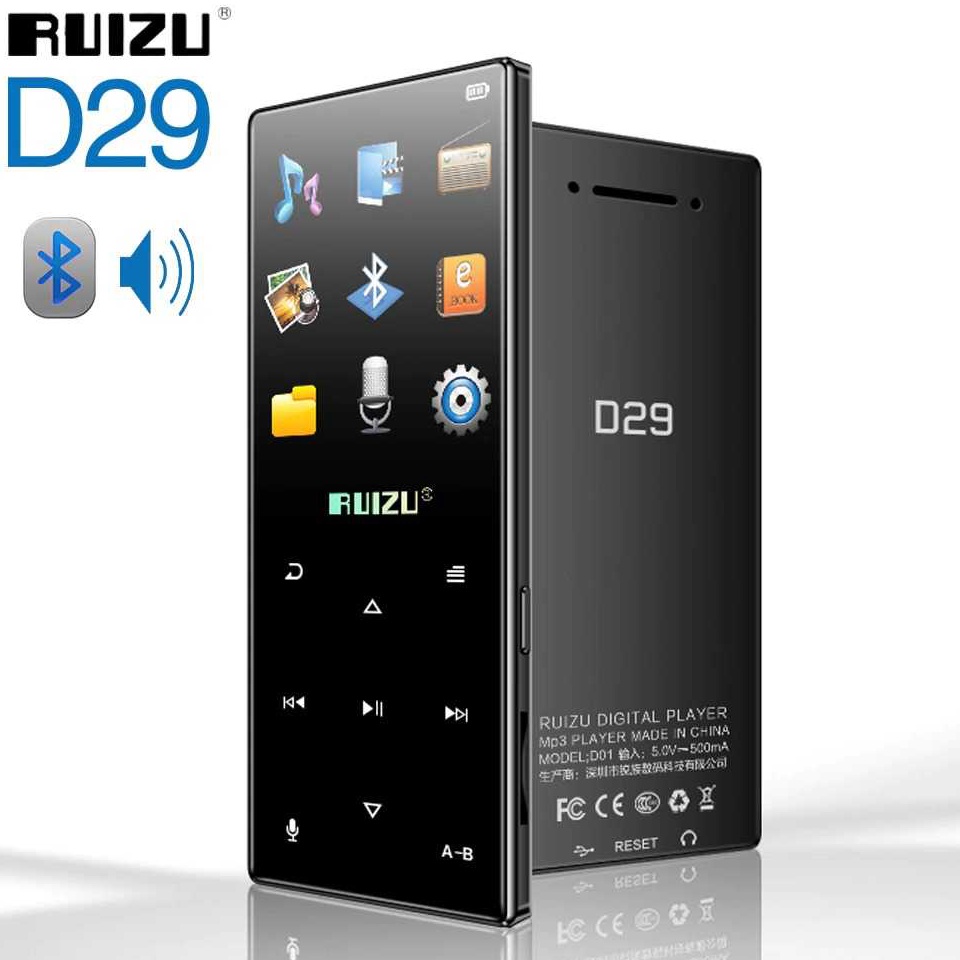 Ruizu D29 HiFi DAP MP3 Player Bluetooth 8GBHitam h TN7