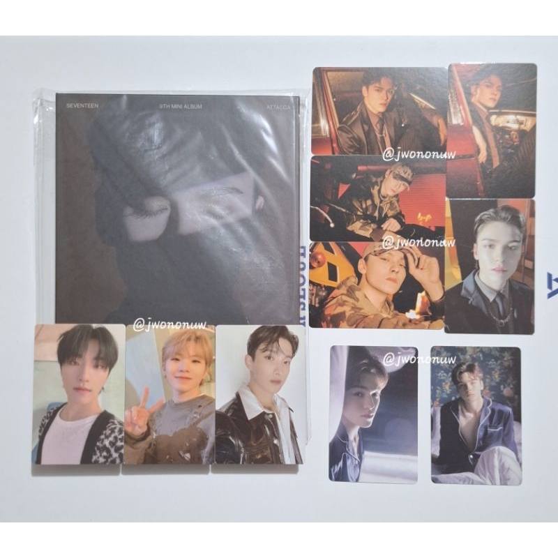 photocard booklet seventeen album attaca carat ver - svt carver pc woozi dokyeom dk dino vernon piya