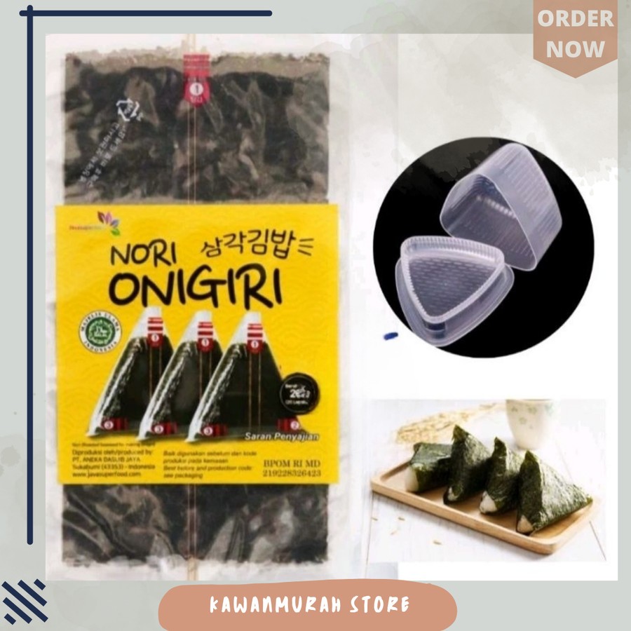 Nori Onigiri / Nori Wrapper Onigiri / Nori Segitiga / Nori Triangle - 1 Lembar