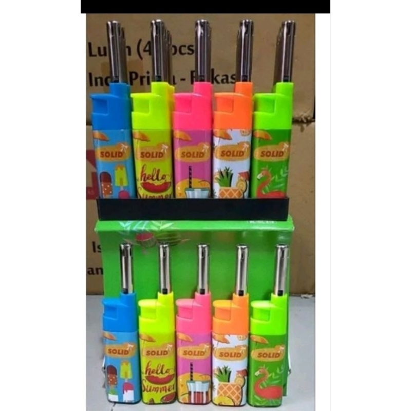 pemantik api gas solid bisa isi ulang