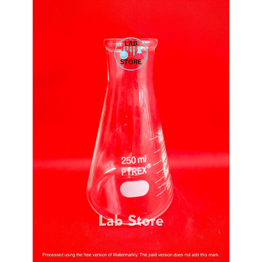Erlenmeyer 250ml Pyrex / Erlenmeyer Glass Cap 250ml / Erlenmeyer 250ml PYREX