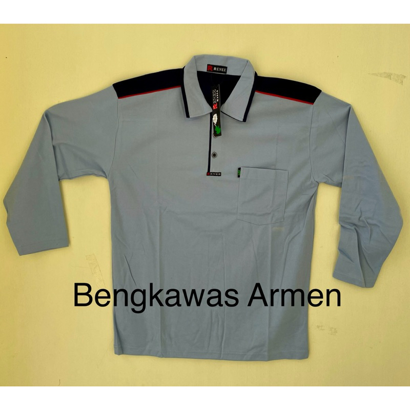 RENEE MANIA - Kaos Polo Shirt Lengan Panjang Pria Kerah BAJU BAPAK BAPAK LENGAN PANJANG / KAOS KERAH