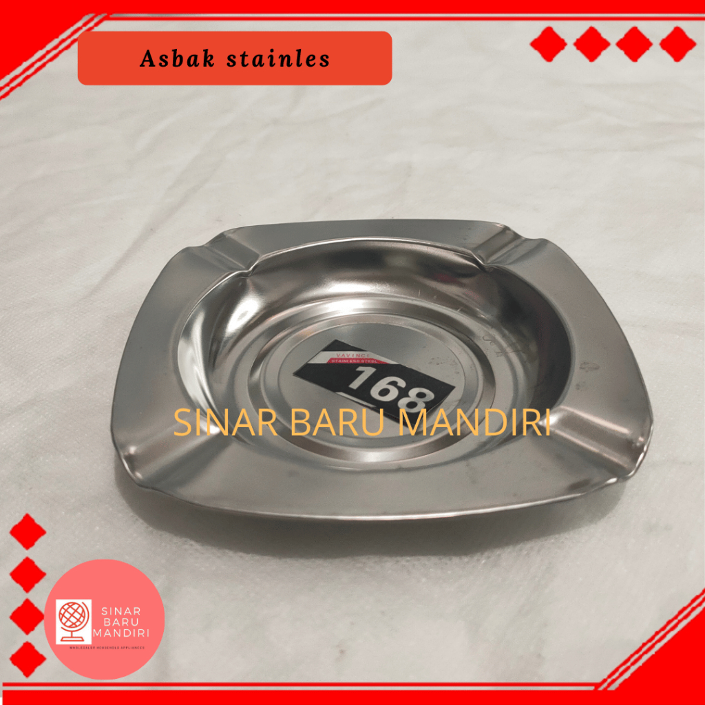 Asbak rokok stainles / Asbak rokok murah / Asbak rokok kecil