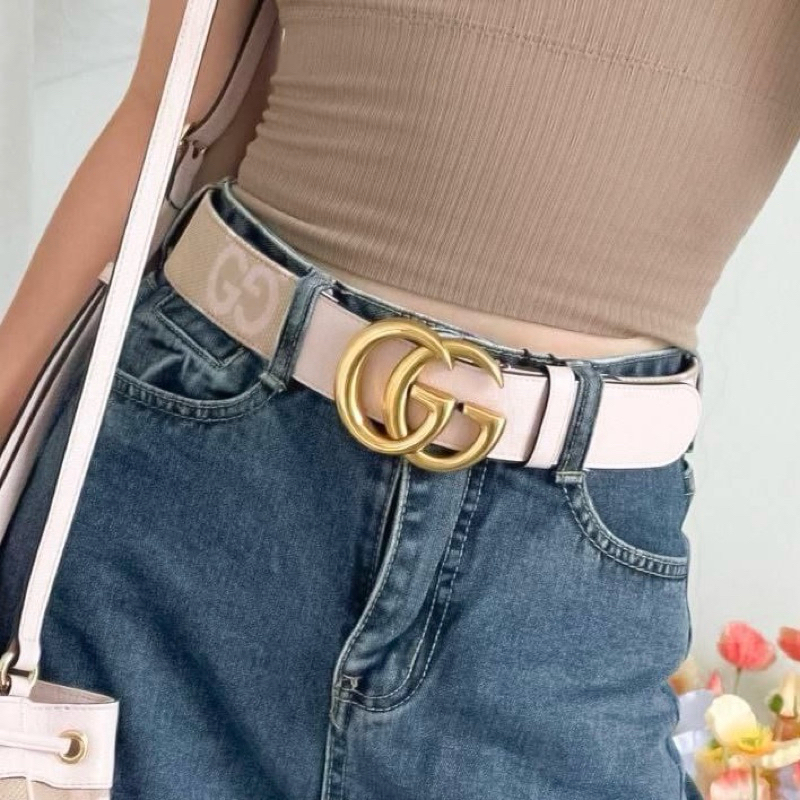 Original Gucci Marmont Jumbo GG Pattern 4cm Belt