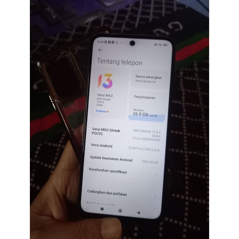 xiomi poco m3 pro 5G/NFC, Ram 6+2/128gb. second segel