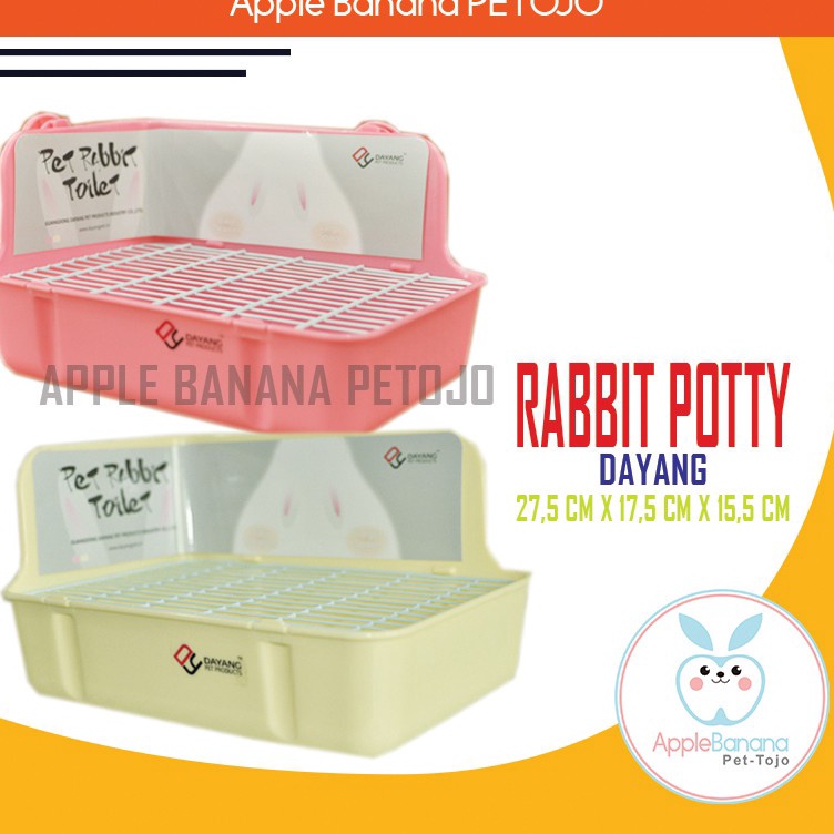 Toilet Kelinci DAYANG  Rabbit Potty Train  Toilet Training Rabbit Guine Pig Shobipet KODE A9X5