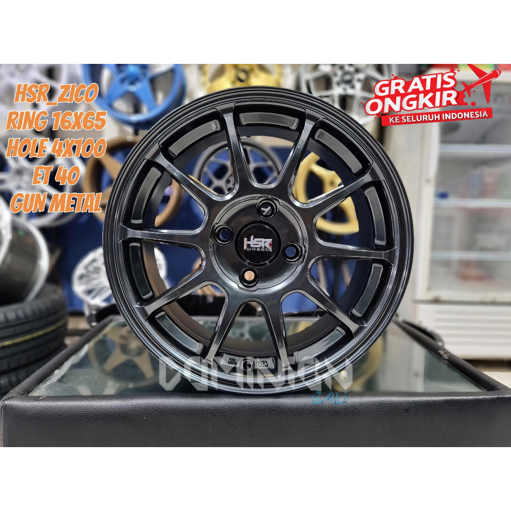 VELG MOBIL R15 H4X100 HSR ZICO MODEL TC05 BUAT AGYA BRIO CALYA SIGRA