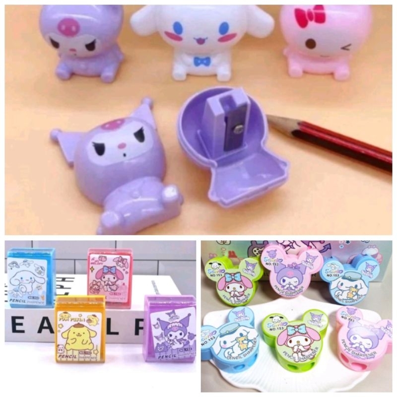 

Rautan Sanrio full body, sanrio kotak, sanrio bentuk kepala mickey / Serutan sanrio kotak, sanrio body, sanrio kepala mickey (1 pcs) / Orotan sanrio / Sharpener sanrio body, sanrio kotak, sanrio bentuk kepala mickey
