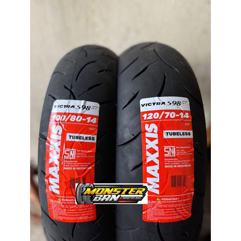 paket maxxis victra S98 uk 100/80-14 & 120/70-14