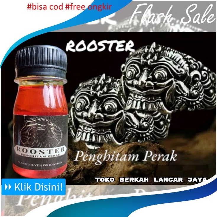 

ROOSTER Penghitam Perak COD Black metal bronir 1ml penghitam atau pemberi warna hitam pada logam besi metal dan Kuningan POLES BRONIR BROUNIR PENGHITAM LOGAM PERAK p I7X4