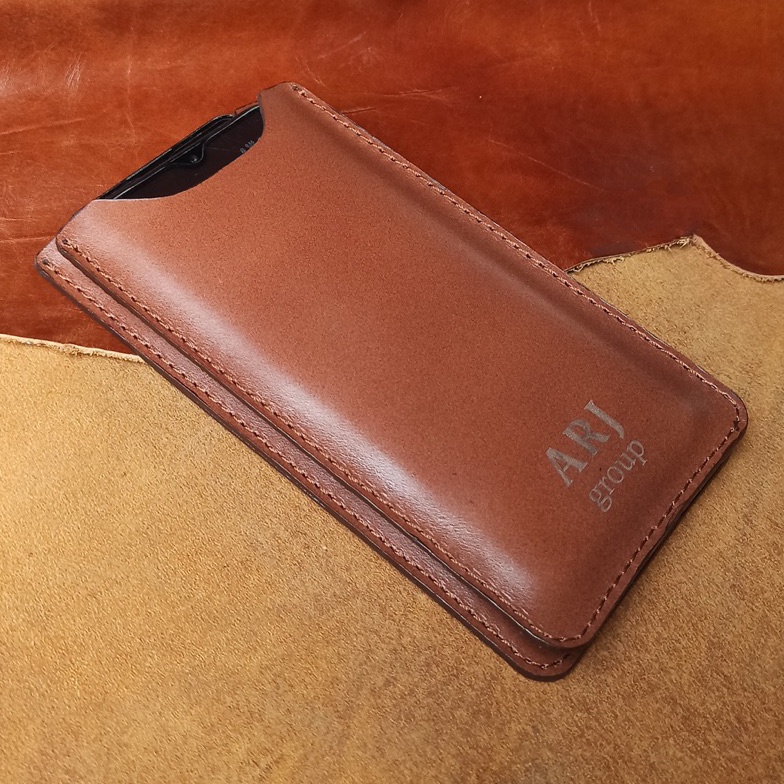 WOW DOMPET SARUNG HP ISI 2 DOUBLE KULIT ASLI SEMUA TIPE HP CUSTOM NAMA
