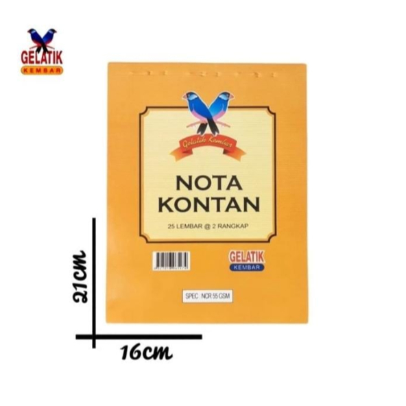 

(Pcs) GELATIK KEMBAR - Nota Kontan Besar 2 PLY