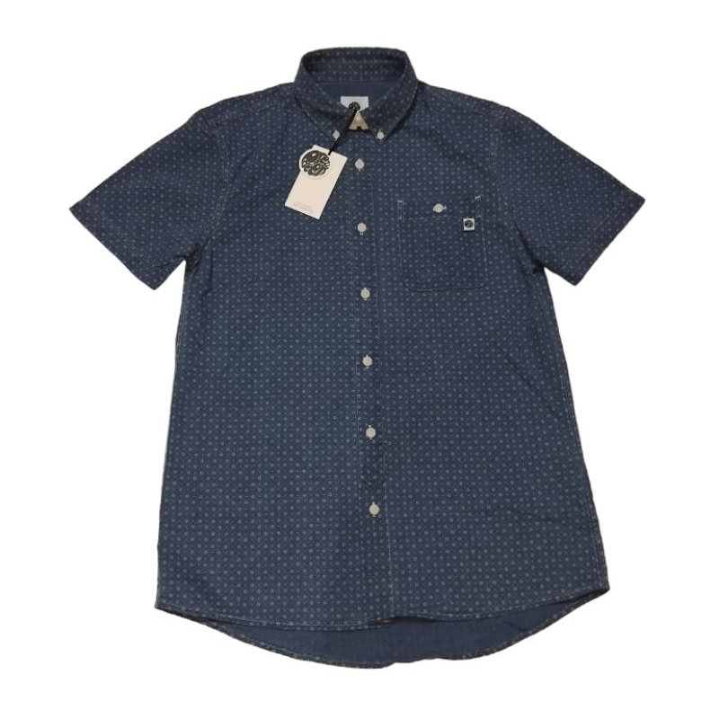 Pretty Green Maruwa Short Sleeve shirt kemeja not paisley
