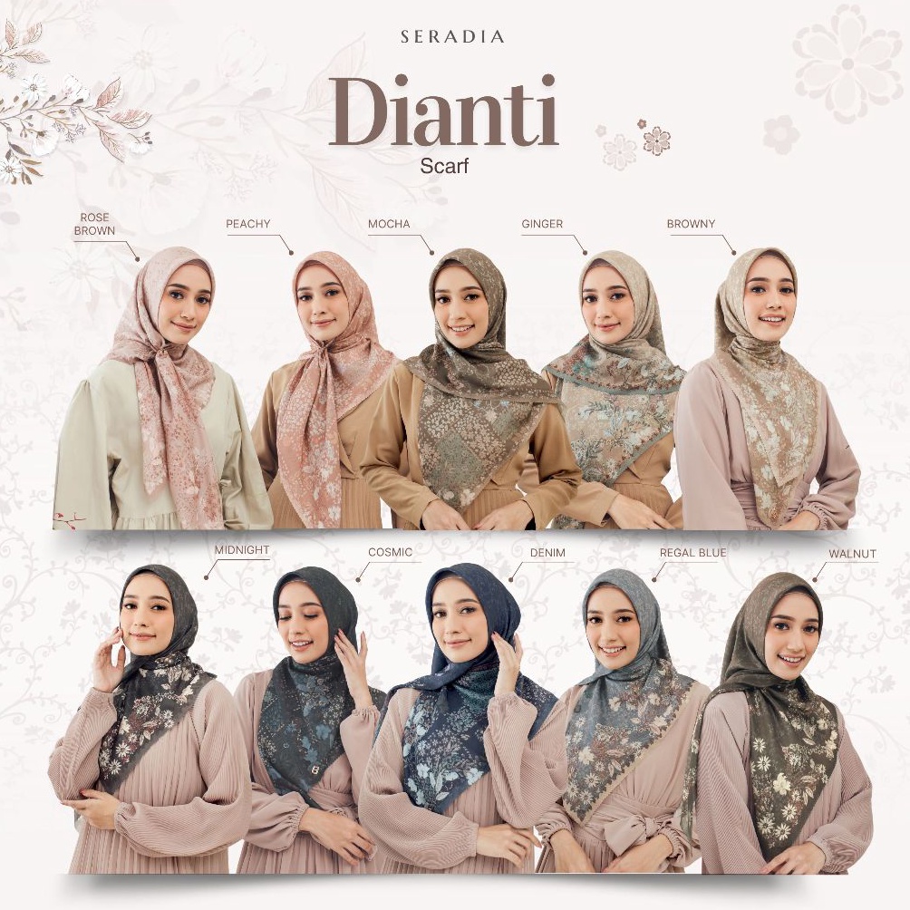 KODE Q47Y Seradia Hijab Segi Empat  Dianti
