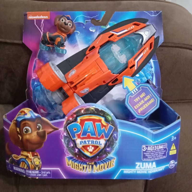 zuma paw patrol mighty movie hovercraft