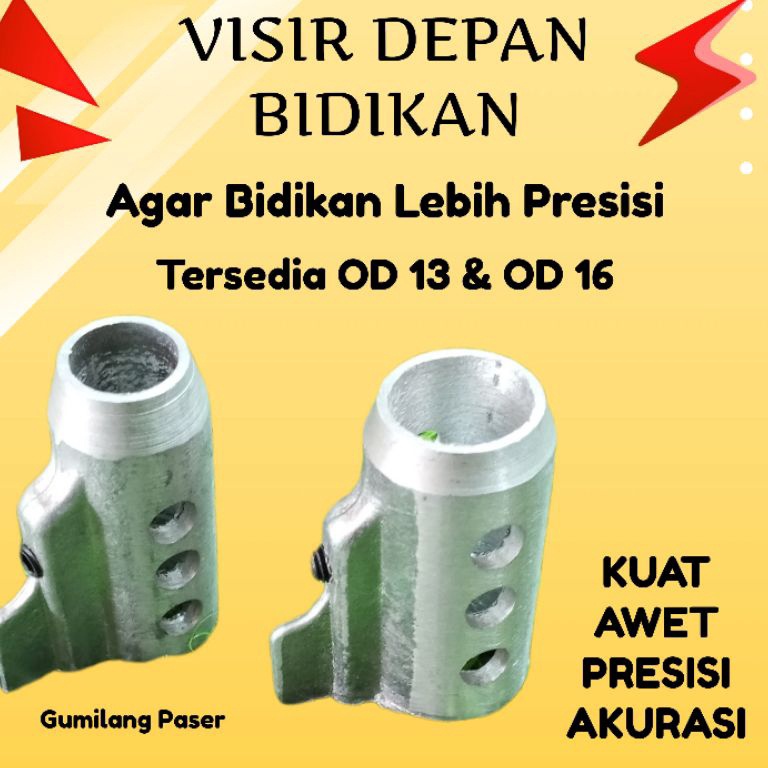 Visir depan OD 13 dan OD 16 bahan alumunium m XD3