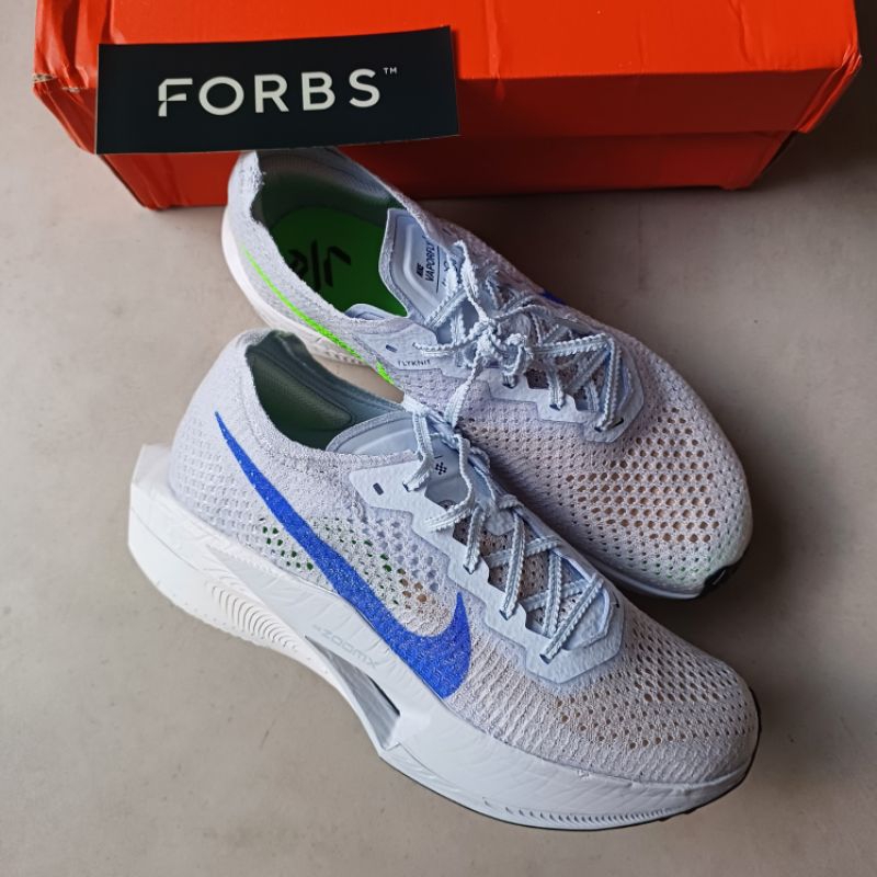 Nike ZoomX Vaporfly Next% 3 Football Grey Racer Blue || white