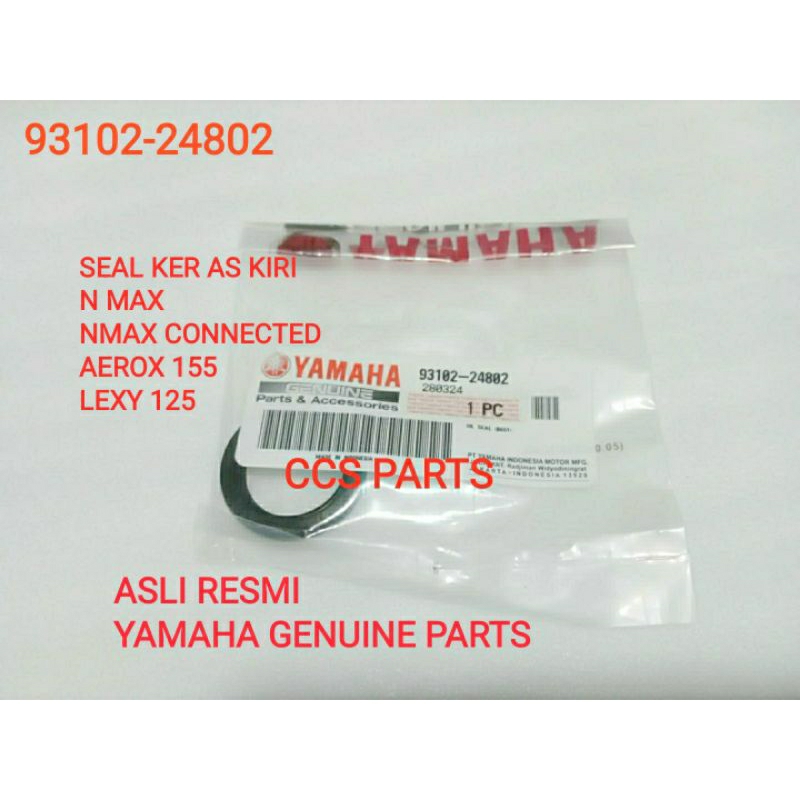 93102-24802 SEAL SIL KRUK KER AS KIRI SEAL KER AS KIRI N MAX NMAX CONNECTED AEROX 155 LEXY 125 ASLI 