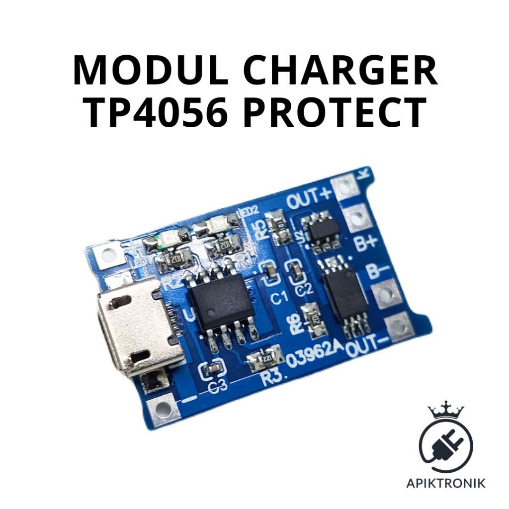 MODUL CHARGER TP4056 PROTECT MODUL CHARGER BATERAI 18650 MODUL CAS