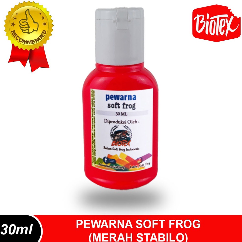 

Biotex Pewarna Lateks Soft Frog 3 Ml Merah Stabilo d QL9