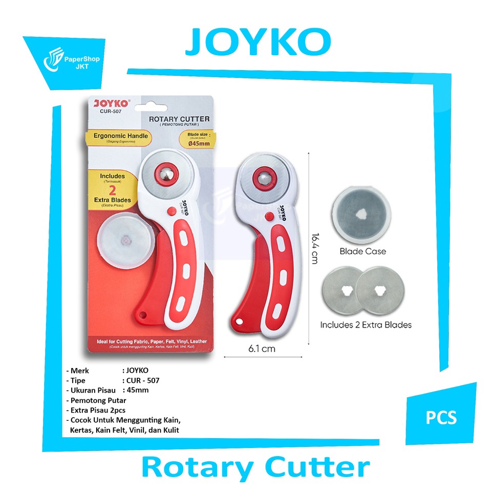 

JOYKO Rotary Cutter CUR 57 Pemotong Kertas Pcs a H4Y6