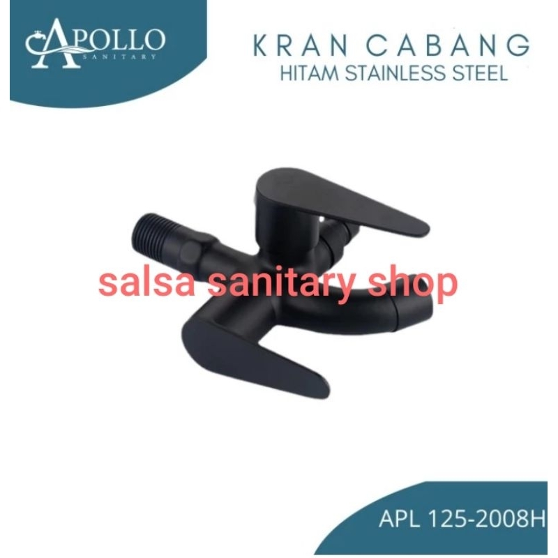 keran cabang steinless hitam/keran cabang hitam/keran shower