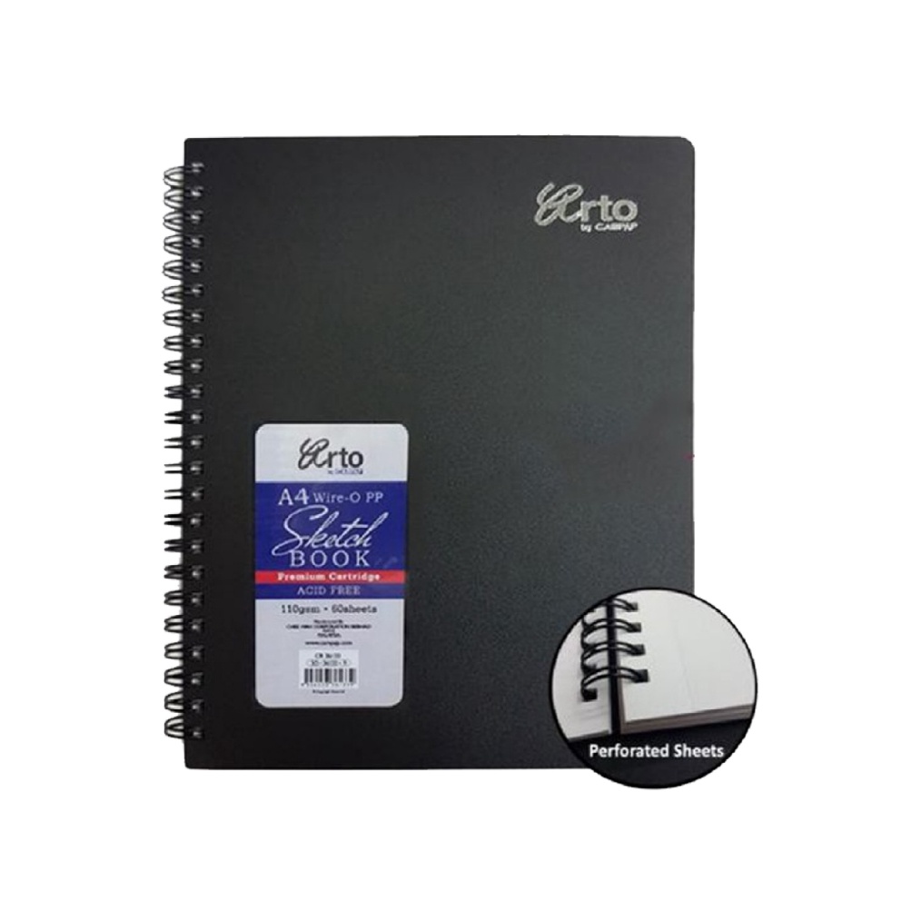 

KODE E69H Arto A4 Wire Bound Hard Back Sketchbook