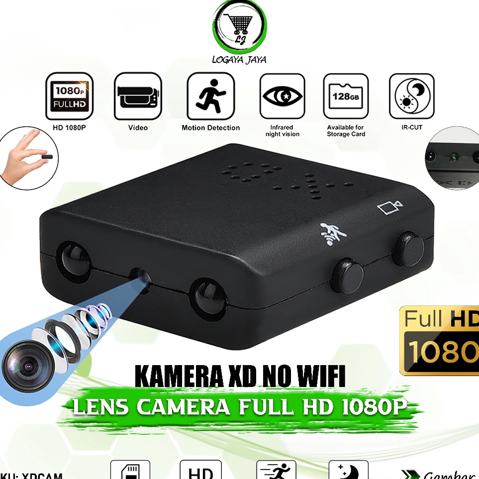 Camera Mini XD Non Wifi Full HD 18P Ultra Small Kamera DV DVR IRCUT Camcorder Perekam Vidio Audio Ta