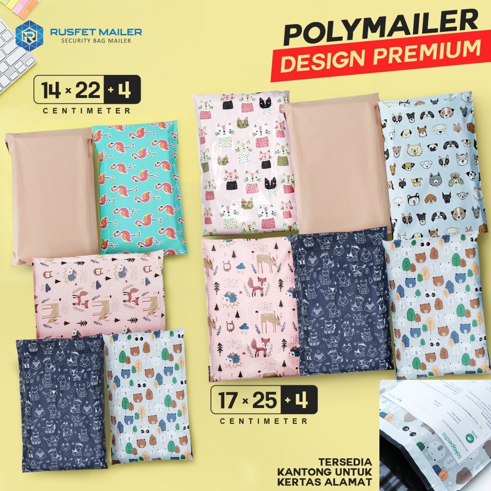 

AMPLOP PLASTIK POLYMAILER ALL VARIAN 14x22 17x25 ADA KANTONG ALAMAT r XU4