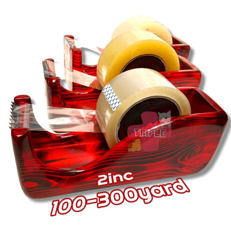 

Tape cutter solatipDispense lakban ukuran besar 2inchTempat lakban 2x2yard j F4C4