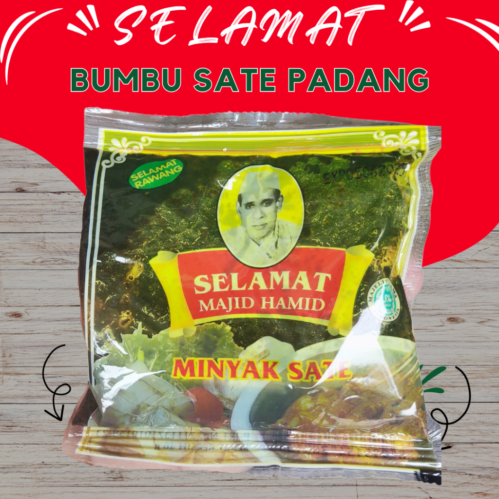 

Bumbu Sate Padang - Bumbu Minyak Sate Padang - Selamat Majid Hamid 40gr Murah Bisa COD Gratis Ongkir