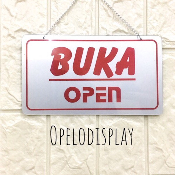 

SIGN BOARD OPEN CLOSE BUKA TUTUP PAPAN PENANDA r D3D4