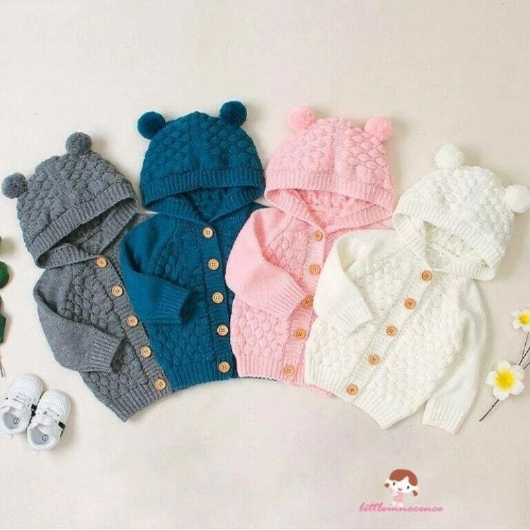KODE Y3R Lusinan Kids Hoodie Popcorn  SWEATER HOODIE RAJUT ANAK