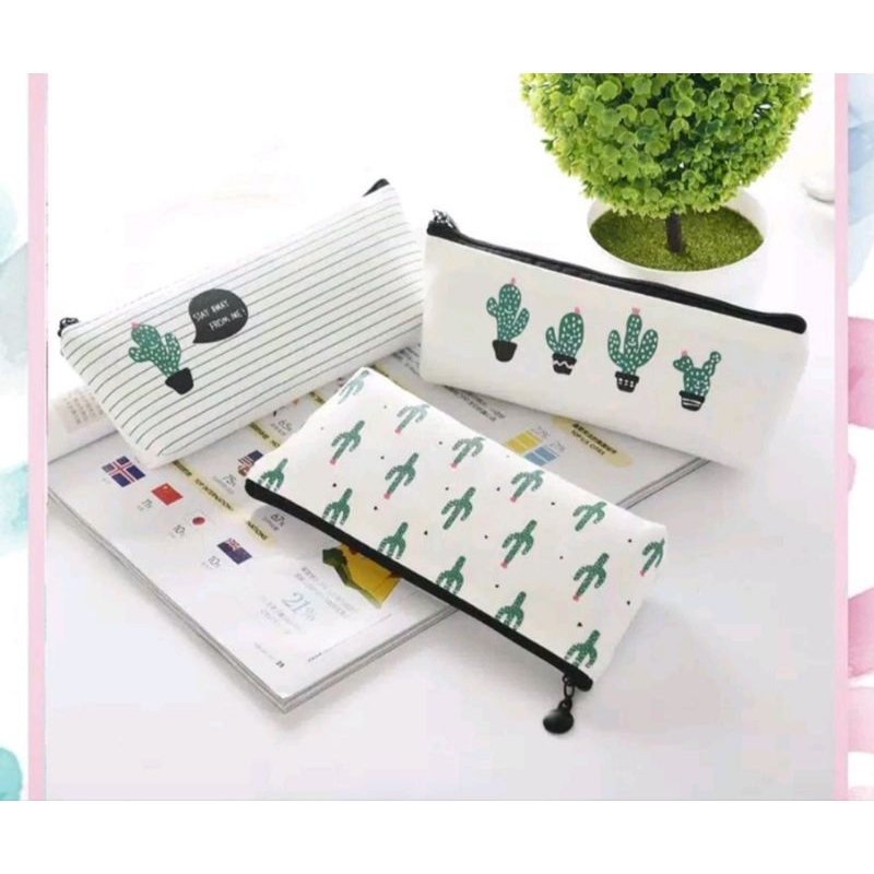 

[AJS] Tempat Pensil Motif Kaktus/Case Pulpen Pouch