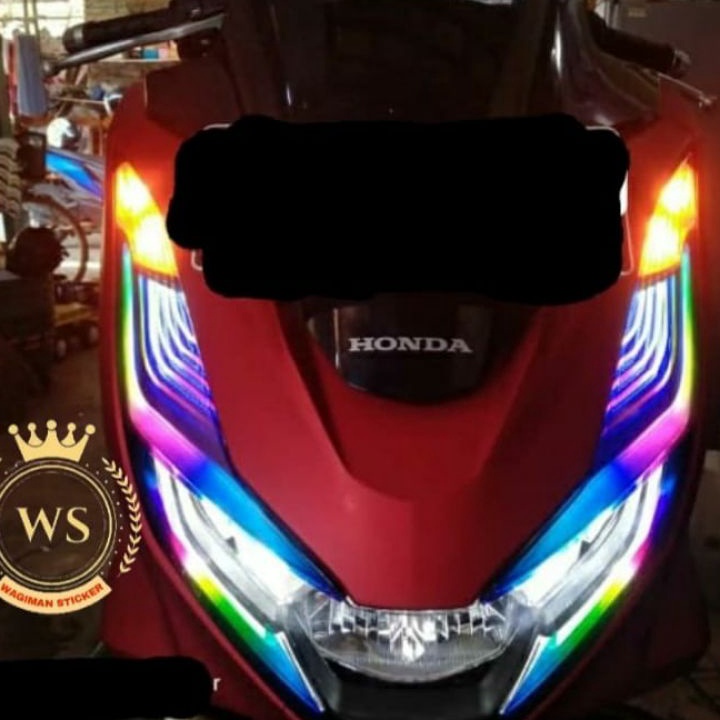 Stiker Lampu Pcx 16Sticker Lampu Pcx NewStiker Alis Pcx Rgb