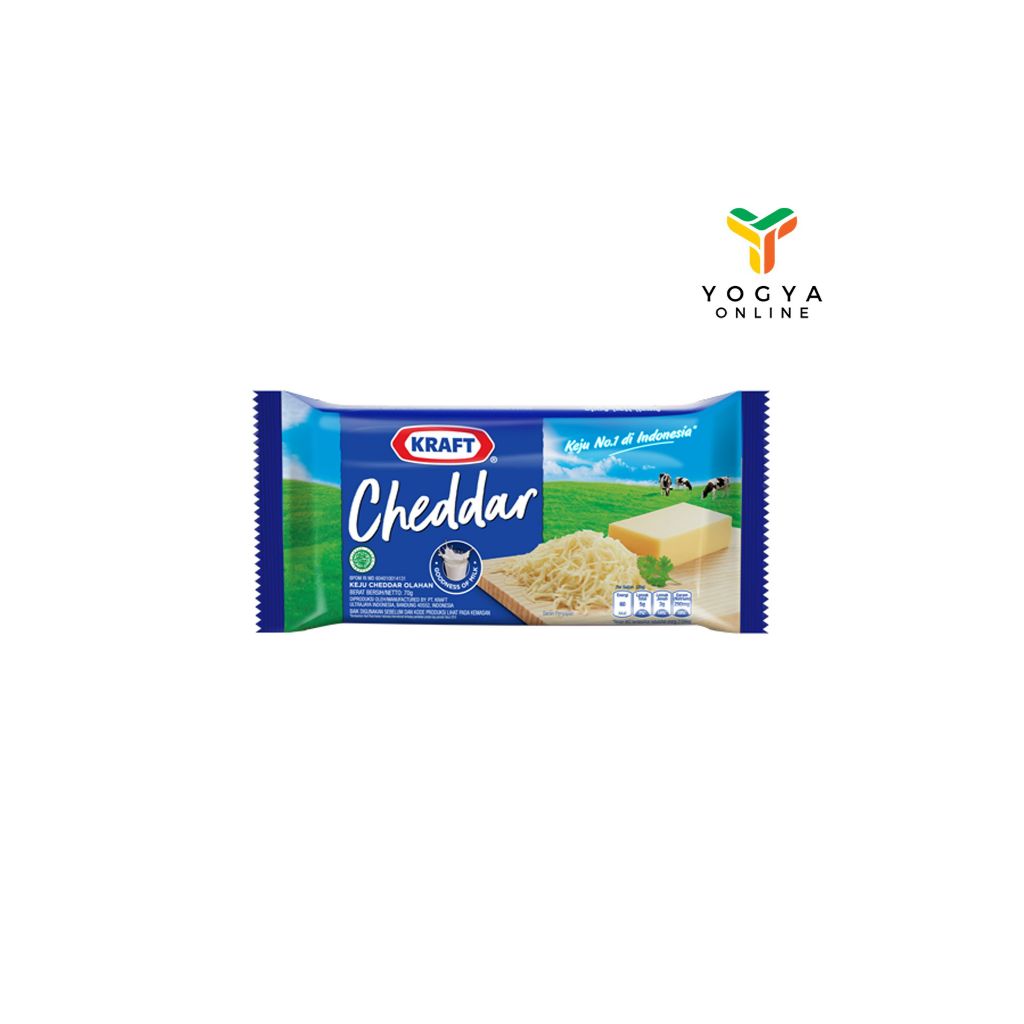 

Kraft Cheddar Midi 70 Gram Keju Susu Olahan