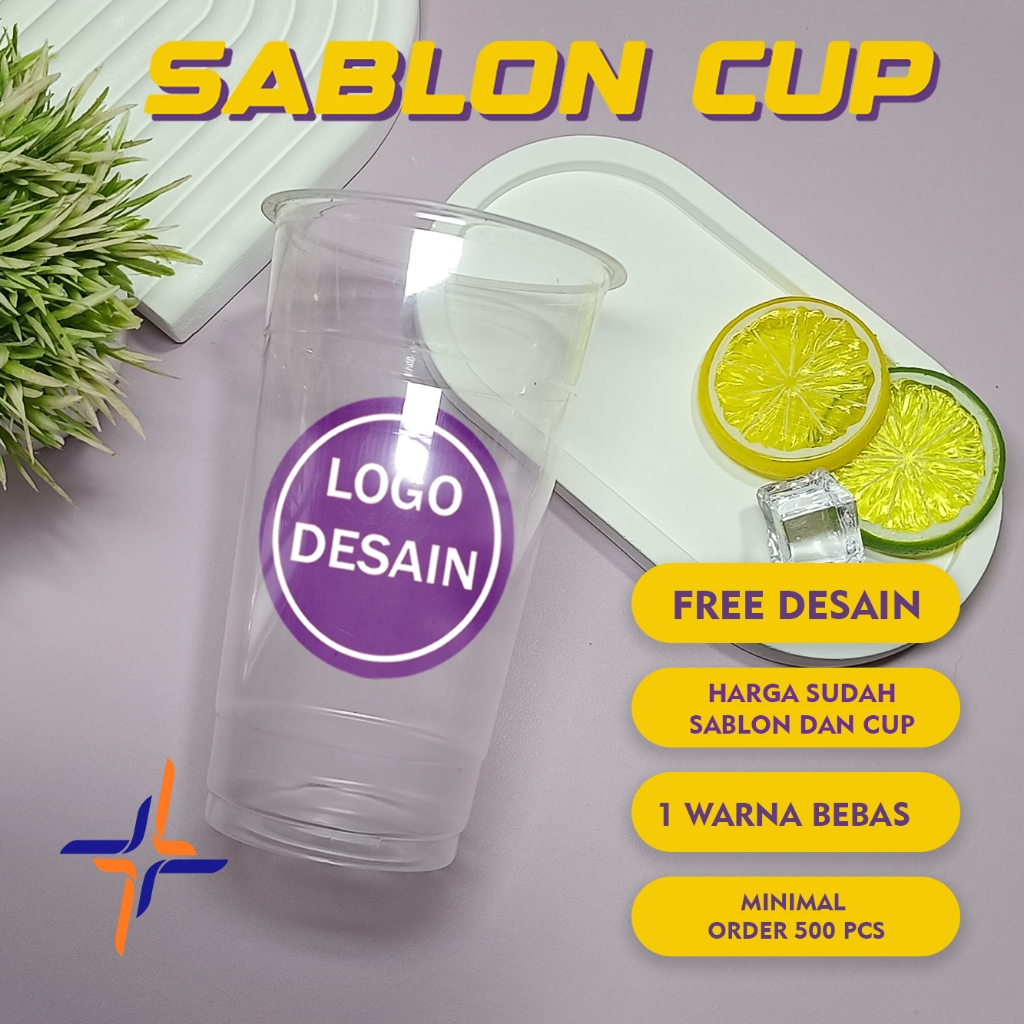 Sablon Cup 12oz 16oz 18 oz 22 oz datar Starindo Tebal