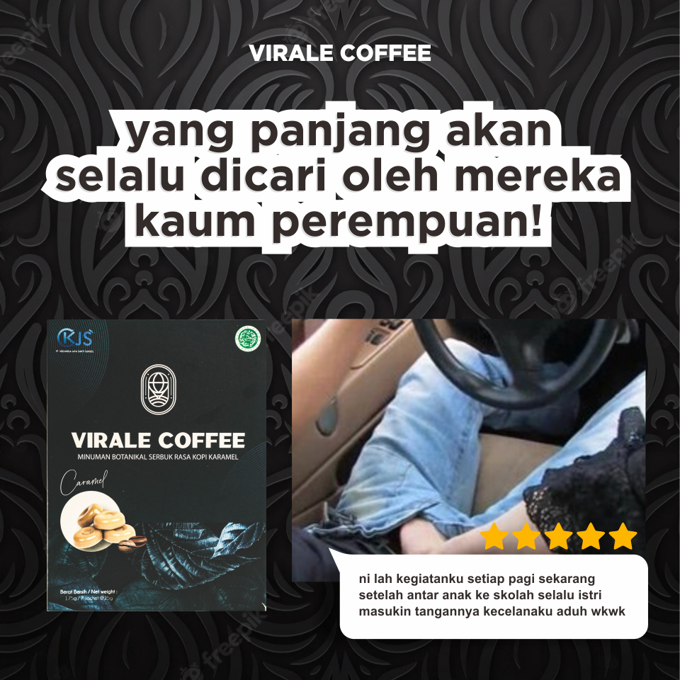 

Minuman Stamina Pria Dewasa Permanen VIRALE COFFEE Vitalitas Pria Alami BPOM