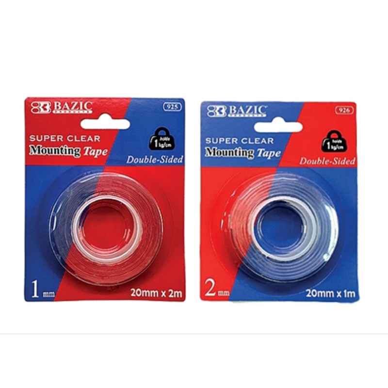 

Bazic - Double Tape / Mounting Tape Clear Bening Serbaguna 1mm, 2mm