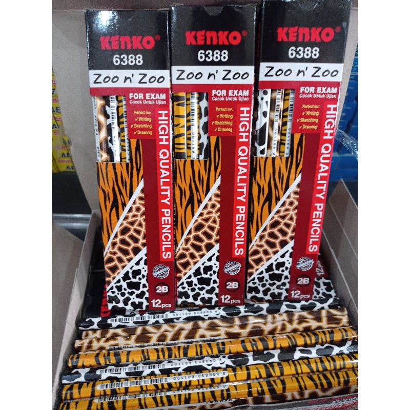 

pensil merek kenko 2B 6388 1kotak isi 12pcs