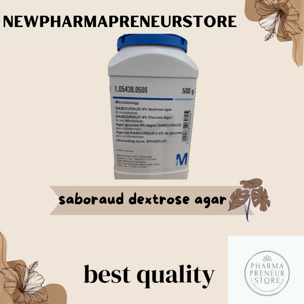 SABOURAUD DEXTROSE AGAR / SDA PER 10 GRAM MEDIA BAKTERI MIKROBIOLOGI BEST QUALITY