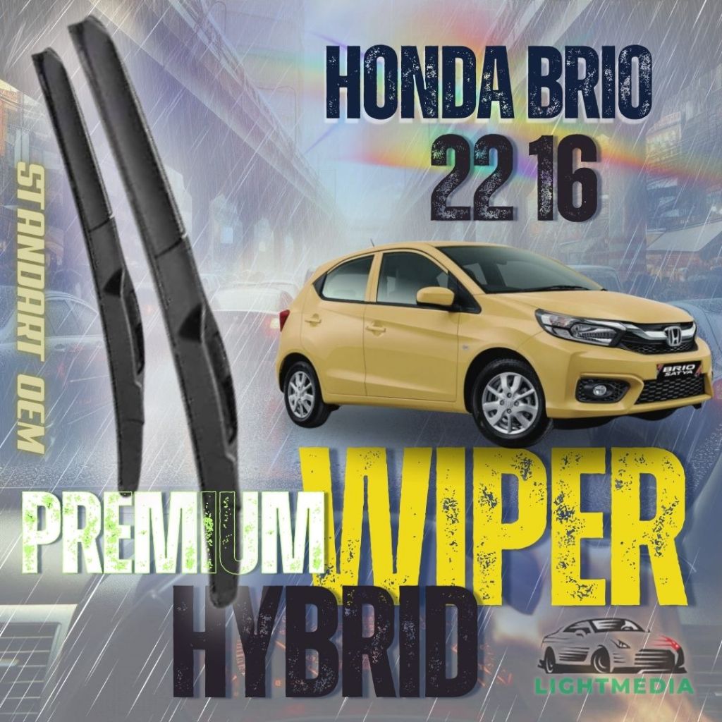 Wiper HONDA BRIO 22 16 Wiper Hybrid Premium