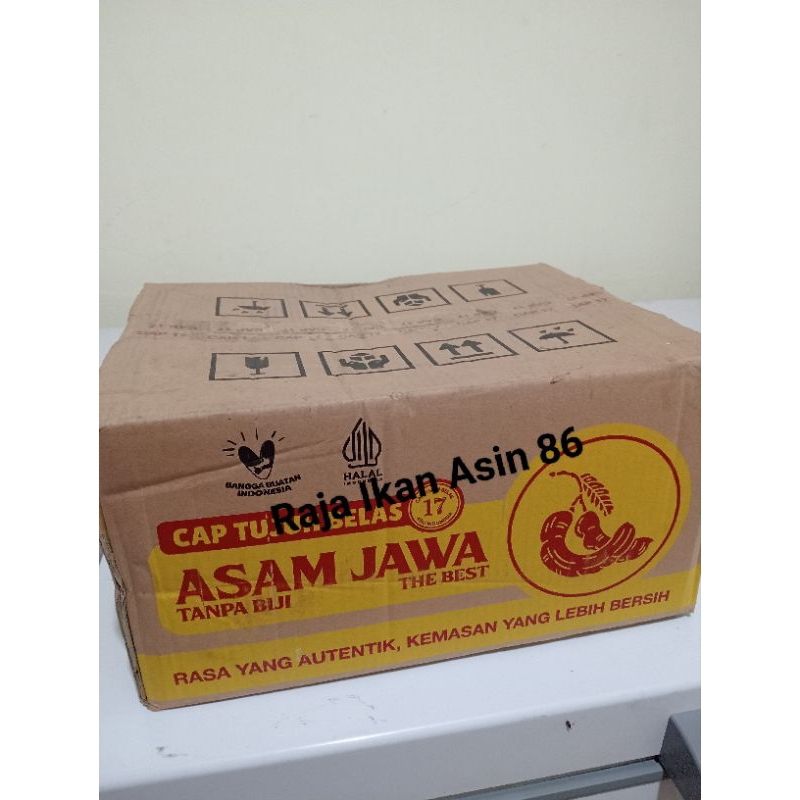 

Asam Jawa Cap Tujuh Belas / Asam Madura 1Dus / Perdus 250Gram isi 80Pcs