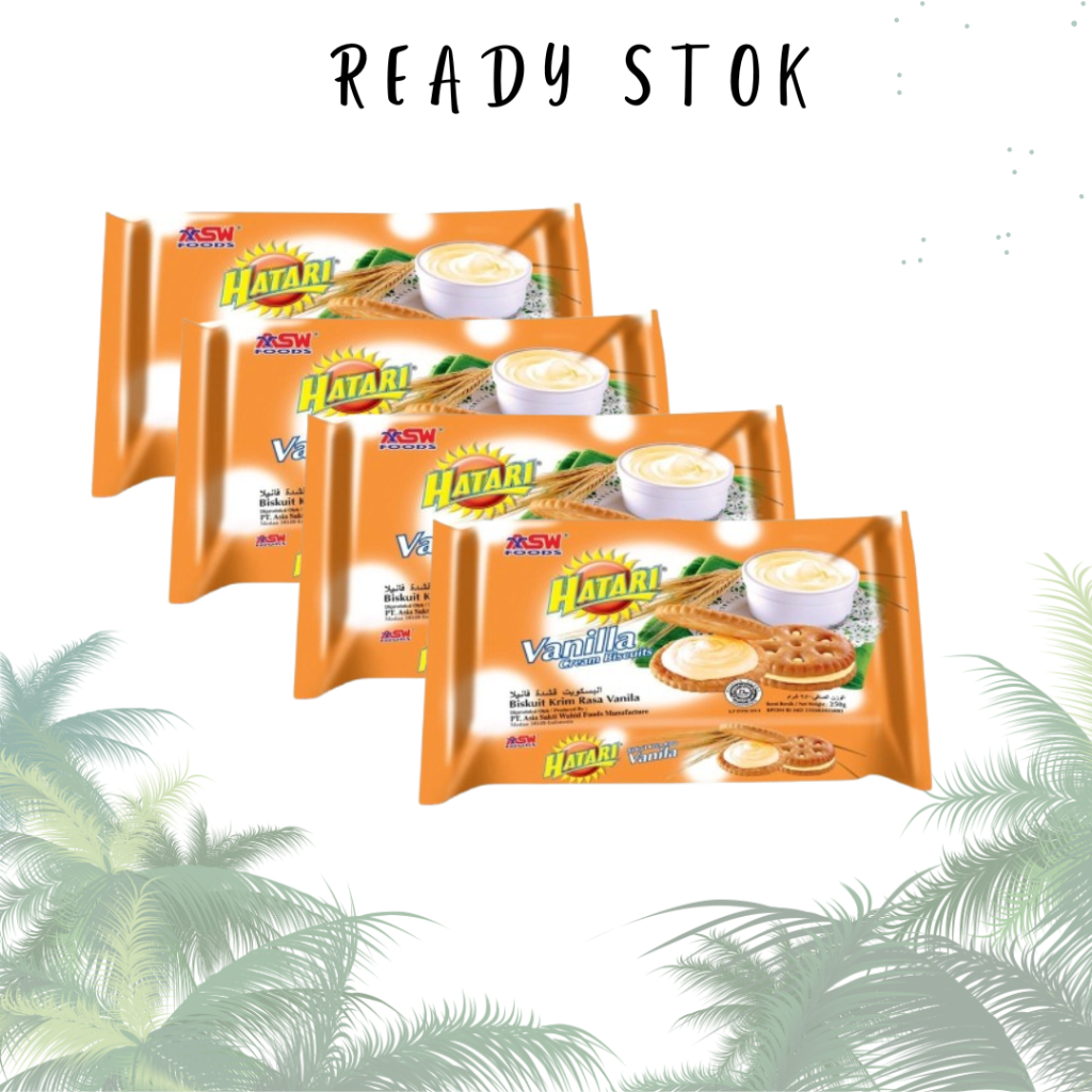 

HATARI BISKUIT CREAM VANILA 4x225gr (1Pack)