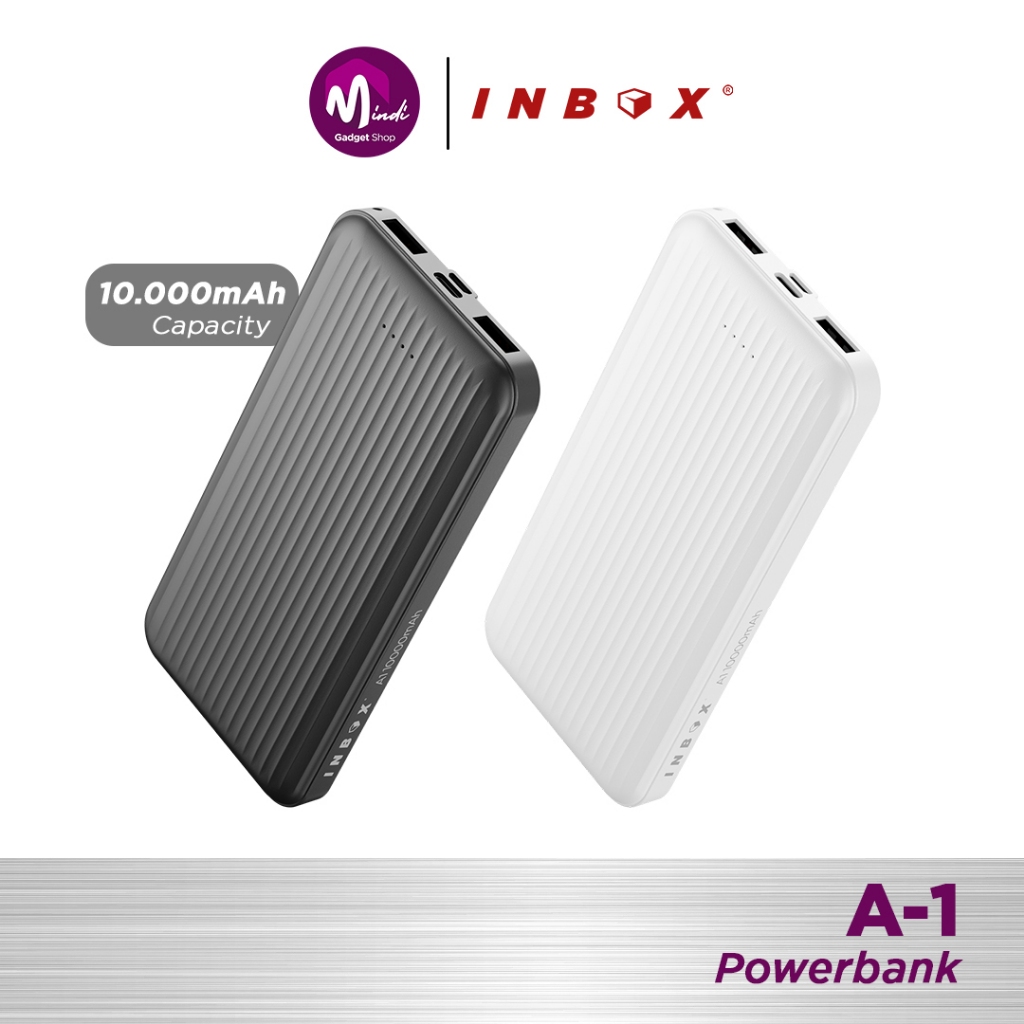 Inbox A1 Powerbank 10000mAh Dual Output USB Port Dual Input