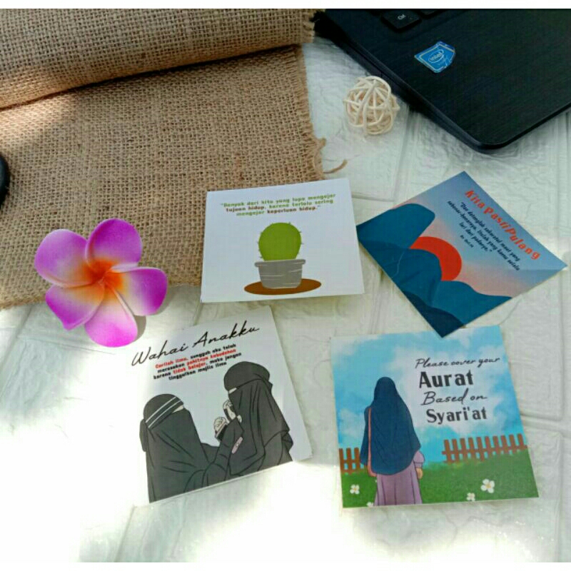 

1 pcs Sticker quotes islami waterproof cocok buat yg hobby journaling, bisa ditempel di dinding, laptop, dll.