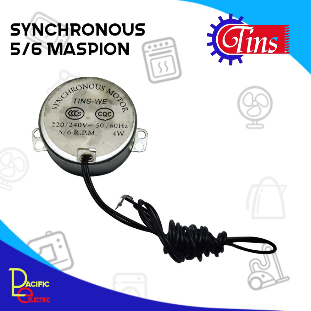 SYNCHRONOUS MOTOR MASPION 5/6 4 WATT MOTOR ROTARY KIPAS ANGIN DINDING MASPION